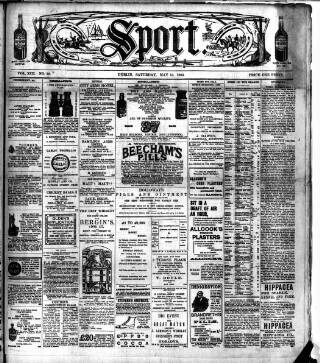 cover page of Sport (Dublin) published on May 13, 1893